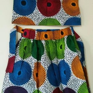 Two piece long ladies dress